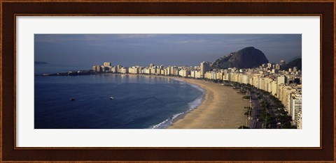 Framed Copacabana Beach, Rio De Janeiro, Brazil Print