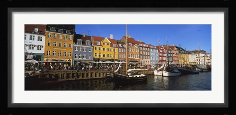 Framed Buildings On The Waterfront, Nyhavn, Copenhagen, Denmark Print