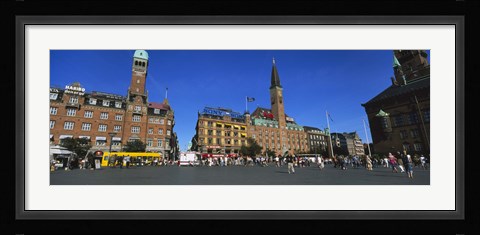 Framed City Hall Square, Copenhagen, Denmark Print