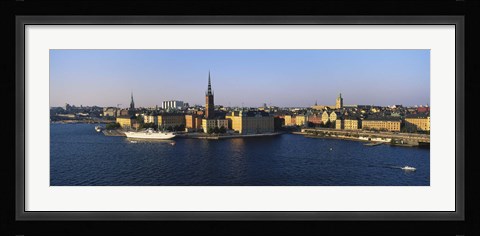 Framed Stockholm skyline, Sweden Print