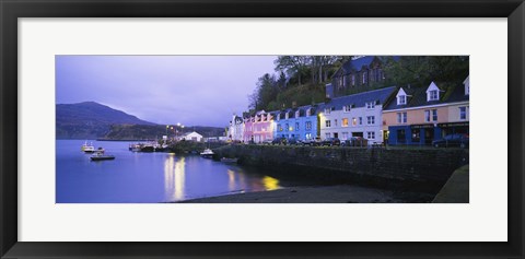 Framed Buildings On The Waterfront, Portree, Isle Of Skye, Scotland, United Kingdom Print