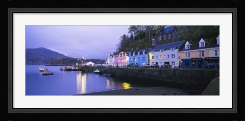 Framed Buildings On The Waterfront, Portree, Isle Of Skye, Scotland, United Kingdom Print