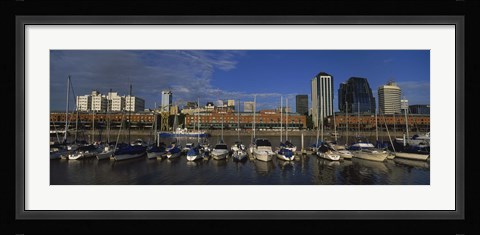 Framed Buildings On The Waterfront, Puerto Madero, Buenos Aires, Argentina Print