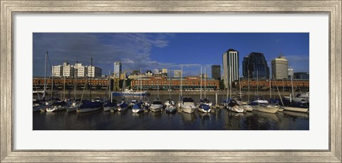 Framed Buildings On The Waterfront, Puerto Madero, Buenos Aires, Argentina Print