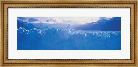 Framed Glacier in a national park, Moreno Glacier, Los Glaciares National Park, Patagonia, Argentina Print