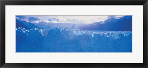 Framed Glacier in a national park, Moreno Glacier, Los Glaciares National Park, Patagonia, Argentina Print