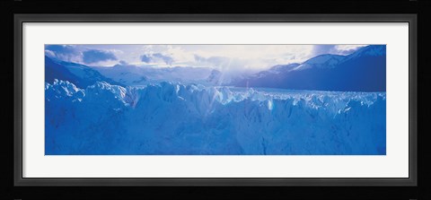 Framed Glacier in a national park, Moreno Glacier, Los Glaciares National Park, Patagonia, Argentina Print
