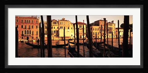 Framed Gondolas in Venice, Italy Print