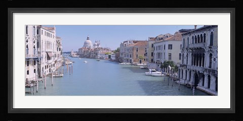 Framed Buildings Along A Canal, Santa Maria Della Salute, Venice, Italy Print