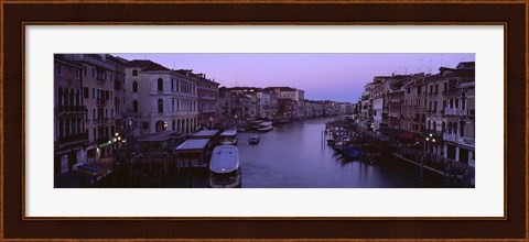 Framed Buildings Along A Canal, Venice, Italy Print