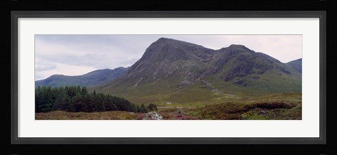 Framed Mountains On A Landscape, Glencoe, Scotland, United Kingdom Print