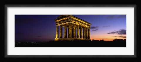 Framed Low Angle View Of A Building, Penshaw Monument, Durham, England, United Kingdom Print