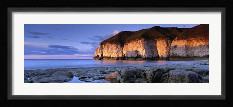 Framed Clouds Over The Sea, Thornwick Bay, Yorkshire, England, United Kingdom Print