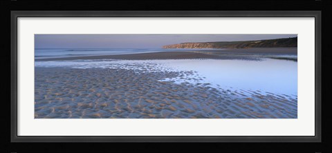 Framed Ripples On The Sand, Speeton, North Yorkshire, England, United Kingdom Print