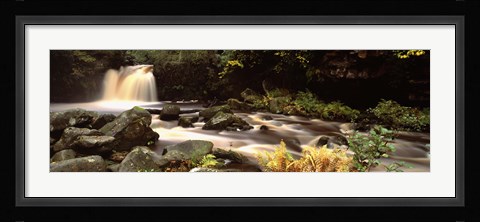 Framed Stream Flowing Through Rocks, Thomason Foss, Goathland, North Yorkshire, England, United Kingdom Print