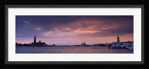 Framed Clouds Over A River, Venice, Italy Print