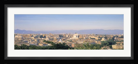 Framed High angle view of a city, Rome, Italy Print