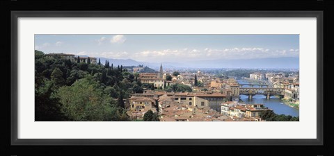 Framed High Angle View of Florence, Tuscany, Italy Print