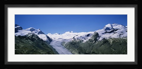Framed Snow Covered Mountain Range Matterhorn, Switzerland Print