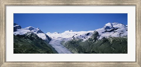 Framed Snow Covered Mountain Range Matterhorn, Switzerland Print