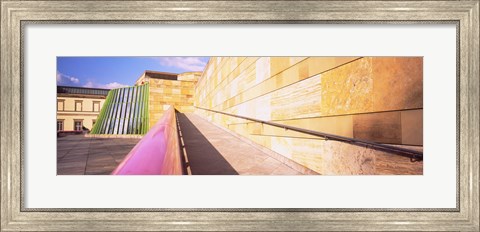 Framed Low Angle View Of An Art Museum, Staatsgalerie, Stuttgart, Germany Print