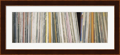 Framed Row Of Music Records, Germany Print