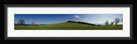 Framed Panoramic view of a landscape, St. Peter, Lindenberg, Black Forest, Germany Print