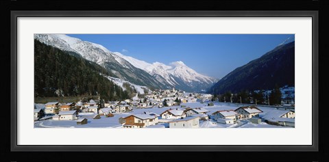 Framed High angle view of a town, Pettneu, Austria Print