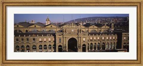 Framed Facade of a train station, Zurich, Switzerland Print