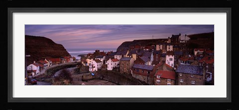 Framed Staithes, North Yorkshire, England, United Kingdom Print