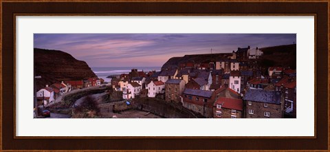 Framed Staithes, North Yorkshire, England, United Kingdom Print