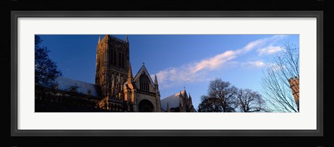 Framed High Section View Of A Cathedral, Lincoln Cathedral, Lincolnshire, England, United Kingdom Print