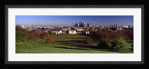 Framed Buildings Near A Park, Greenwich Park, Greenwich, London, England, United Kingdom Print