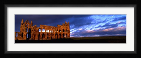 Framed Ruins Of A Church, Whitby Abbey, Whitby, North Yorkshire, England, United Kingdom Print