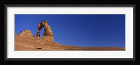Framed Low angle view of a natural arch, Delicate arch, Arches National Park, Utah, USA Print