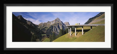 Framed Mountain Pass Bridge, Austria Print