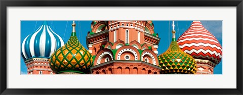 Framed Mid section view of a cathedral, St. Basil's Cathedral, Red Square, Moscow, Russia Print