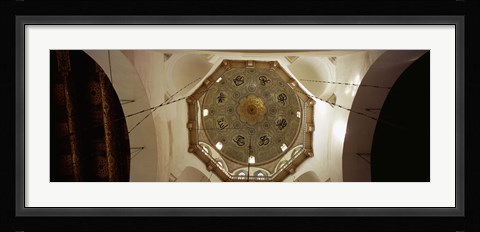Framed Low angle view of ceiling in a mosque, Umayyad Mosque, Damascus, Syria Print