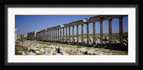 Framed Row of Columns, Cardo Maximus, Apamea, Syria Print