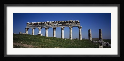 Framed Columns on a landscape, Apamea, Syria Print