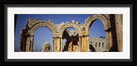 Framed Old ruins of a church, St. Simeon Church, Aleppo, Syria Print
