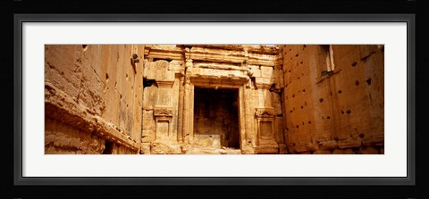 Framed Interiors of Cella the hollies part of a temple, Palmyra, Syria Print