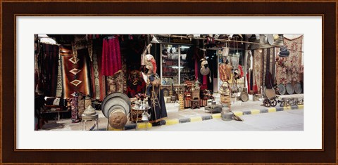 Framed Group of objects in a market, Palmyra, Syria Print