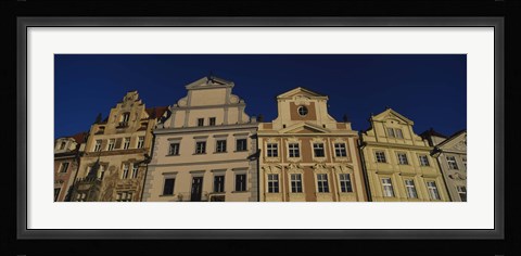 Framed Low angle view of buildings, Prague Old Town Square, Old Town, Prague, Czech Republic Print