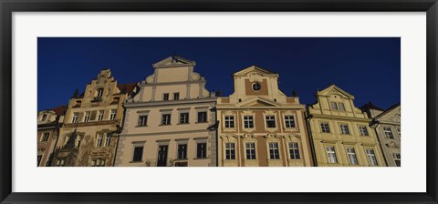 Framed Low angle view of buildings, Prague Old Town Square, Old Town, Prague, Czech Republic Print