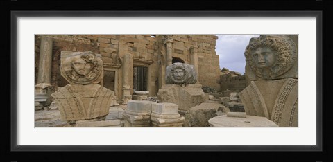 Framed Statues in Leptis Magna, Libya Print