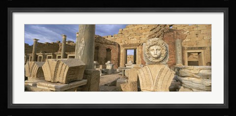 Framed Old ruins, Leptis Magna, Libya Print