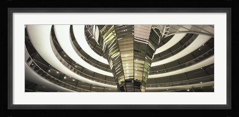 Framed Interiors of a government building, The Reichstag, Berlin, Germany Print