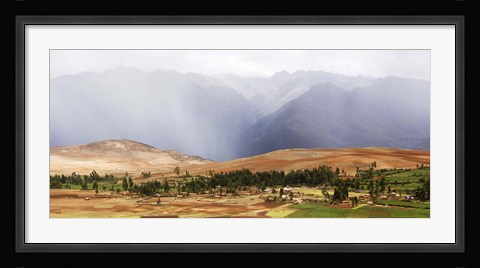 Framed Clouds over mountains, Andes Mountains, Urubamba Valley, Cuzco, Peru Print