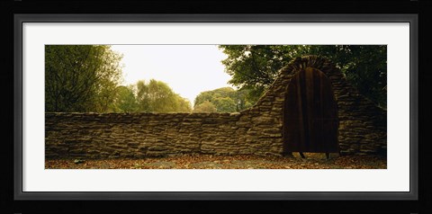 Framed Close-up of a stone wall, County Kilkenny, Republic Of Ireland Print